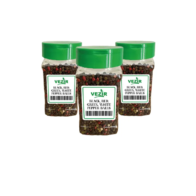 Black - Red - Green - White Pepper Balls